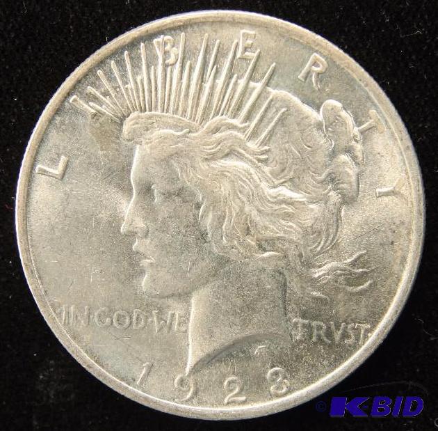 1923 PEACE SILVER DOLLAR BU UNC COIN