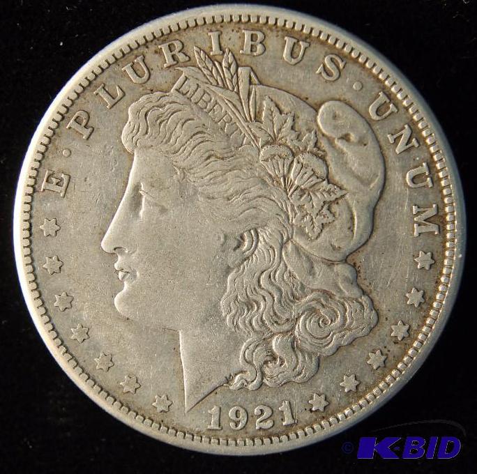 1921 S MORGAN SILVER DOLLAR XF
