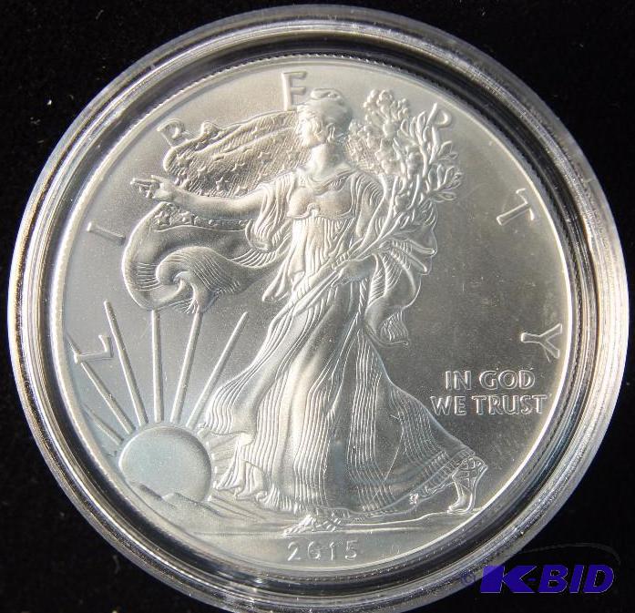 2015 AMERICAN SILVER EAGLE 1 TROY Oz. .999 FINE SILVER US DOLLAR COIN