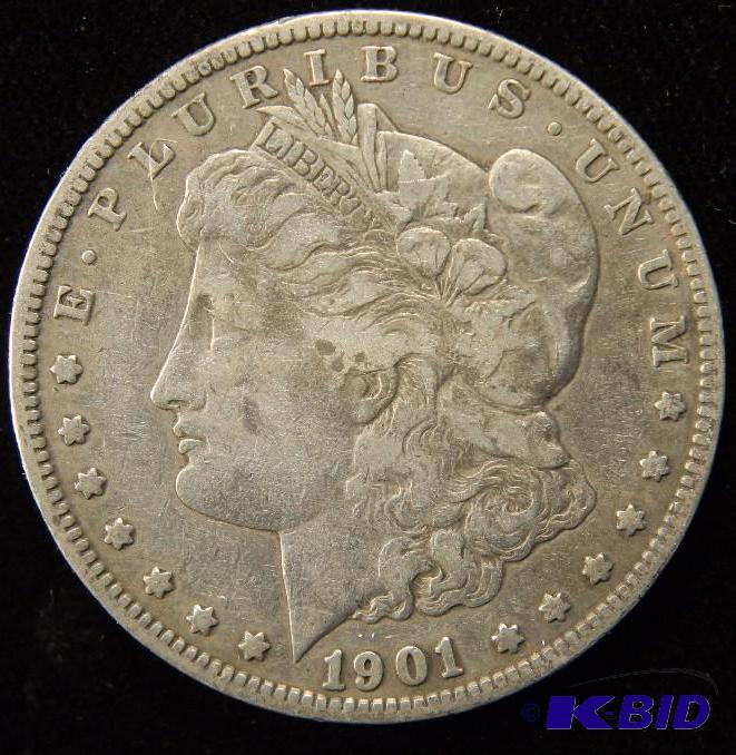 1901 S MORGAN SILVER DOLLAR VF COIN