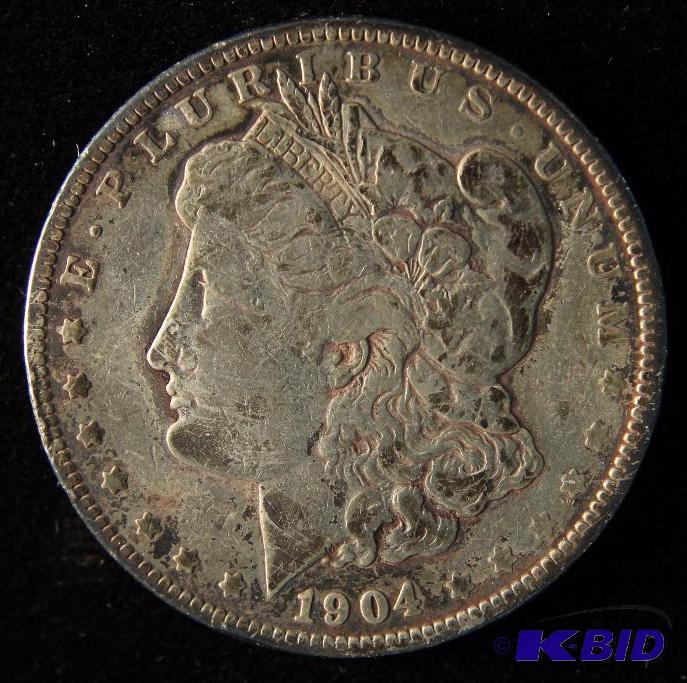 1904 MORGAN SILVER DOLLAR FINE DETAILS