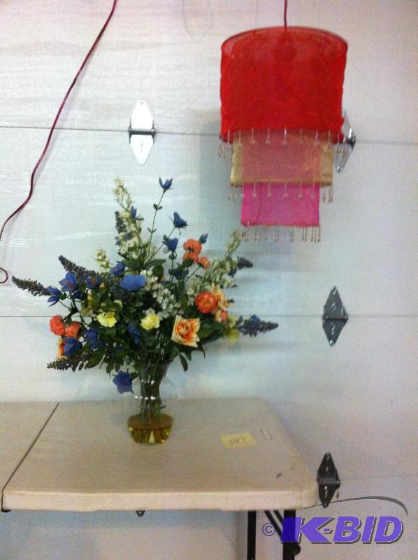 Lamp and Flowers