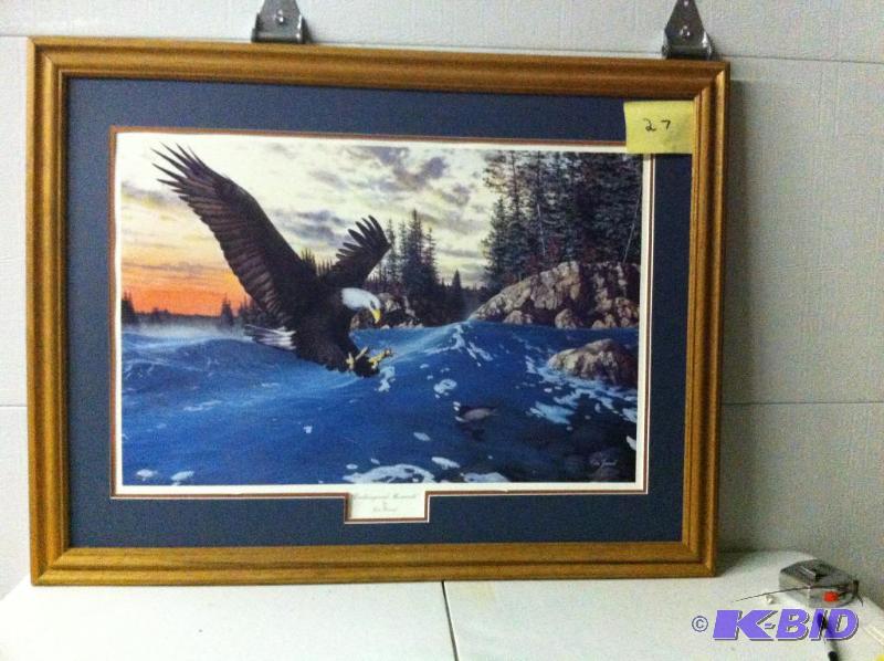 Signed and framed print by Jim Hensel