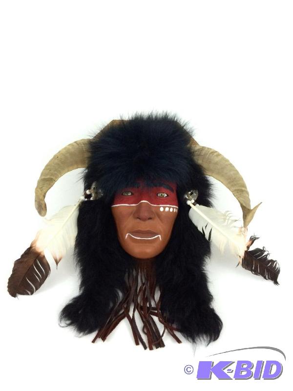 Hand Made Face Effigy of Warroir with