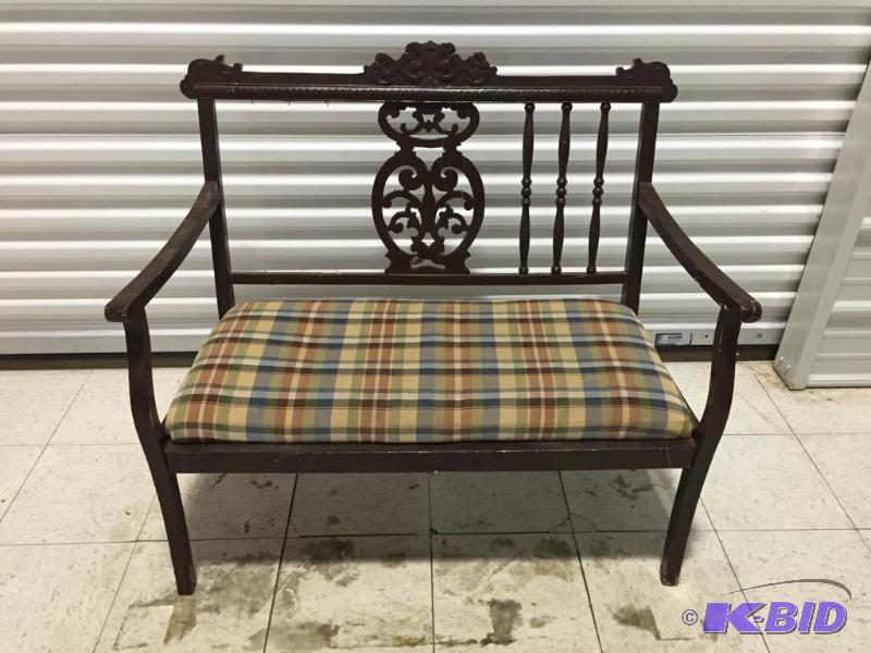 Wooden Bench wCushion