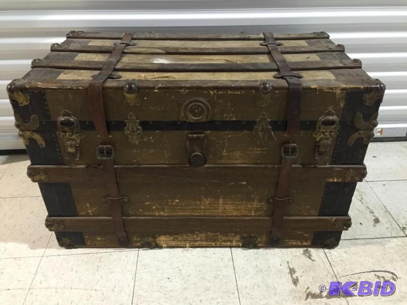 Antique Wooden Trunk
