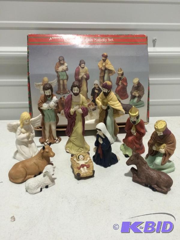 Porcelain Nativity Set
