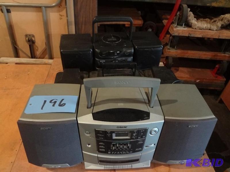 (3) Big Boom Boxes