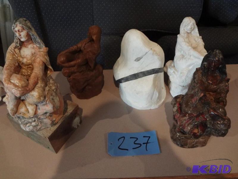 Indian Maiden Statues and Mold to make them
