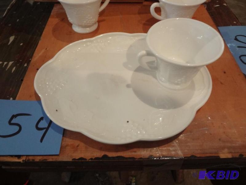Lot of Milk Glass