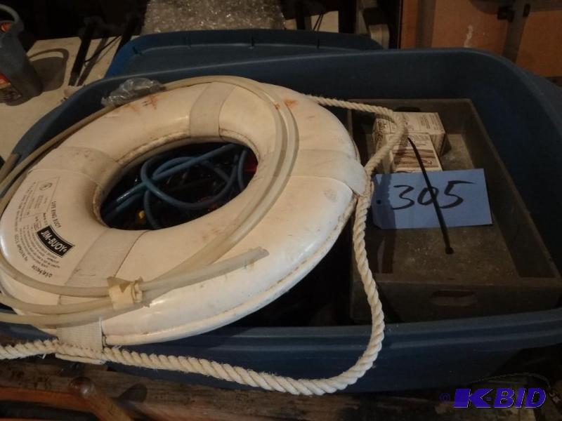 Bucket of Lights, Tape, Cords, Hardware