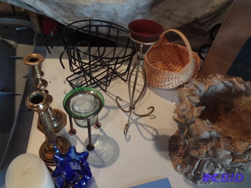 Candle Holders, Baskets