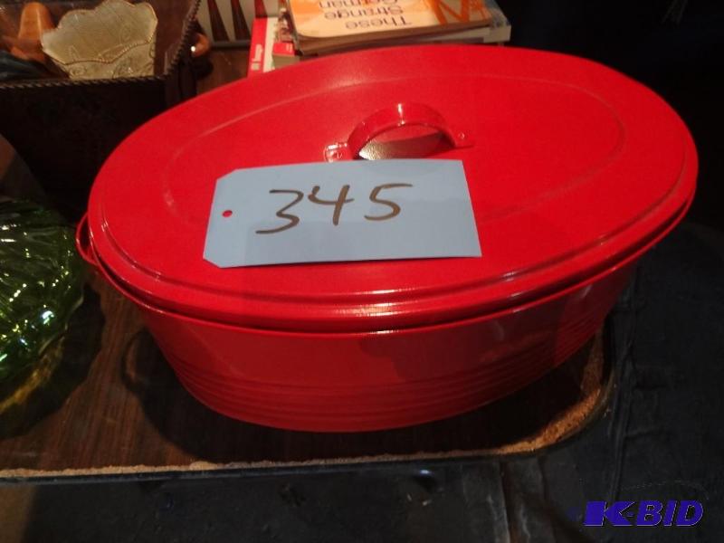 Big Red Roaster Tin, Greens Glass, Things