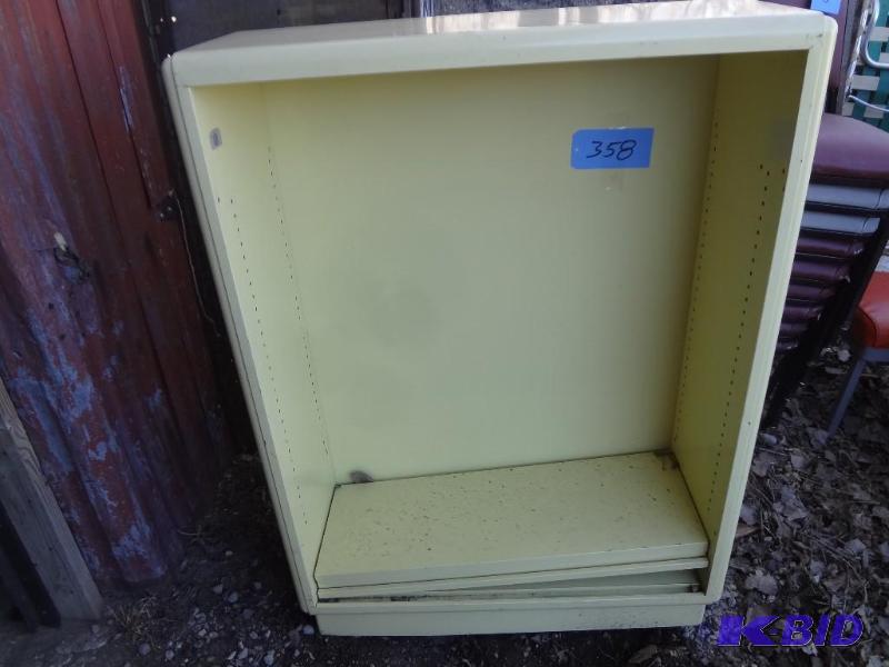 Yellow 60s Metal Shelf