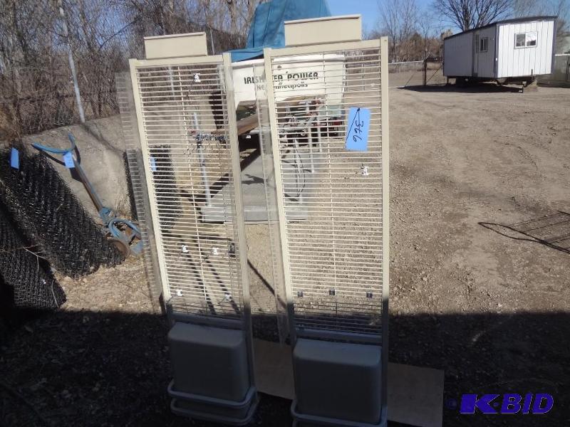 Pair of Metal Display Racks