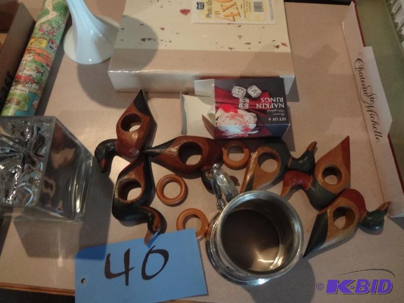 Cups, Napkin Rings, stuff
