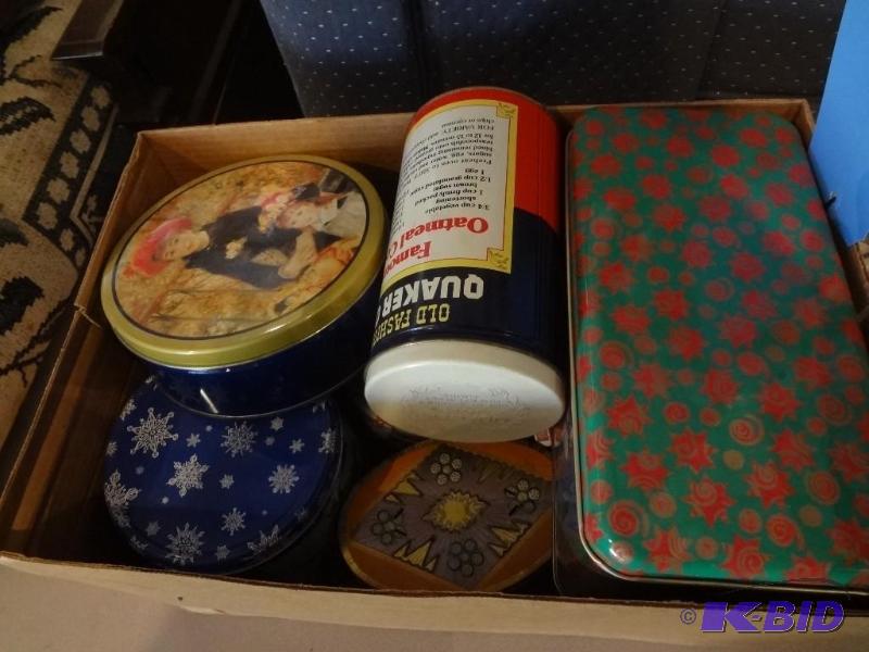 Lot of Old Tins