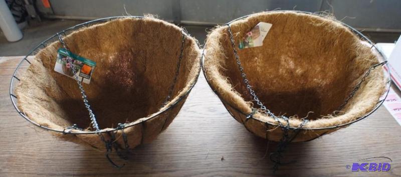 New - Lot of (2) Hanging Baskets - Please see...