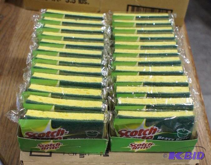 New Case of Scotch Brite Heavy Duty Scrub Spo...