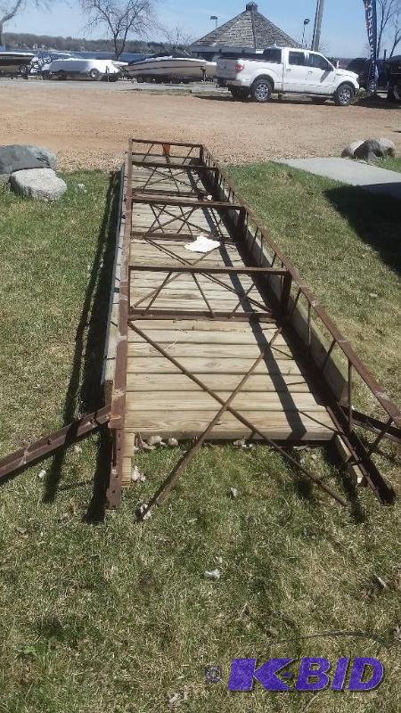 20 Steel Frame Dock Section with wood decking