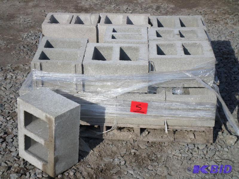 lot 5 image: Pallet Of (21) Cement Blocks...