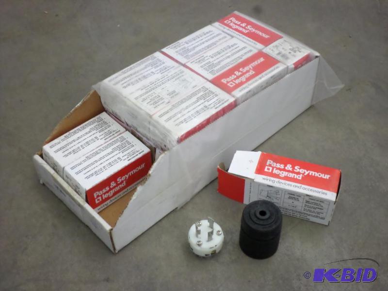 lot 55 image: (18) New 30Amp 125Volt Turnlok Plugs...