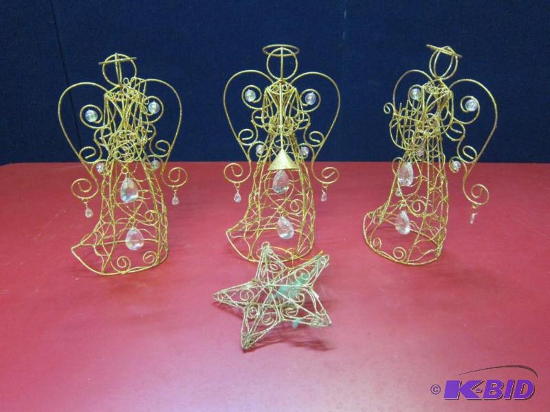 3 Decorative Angels & Star