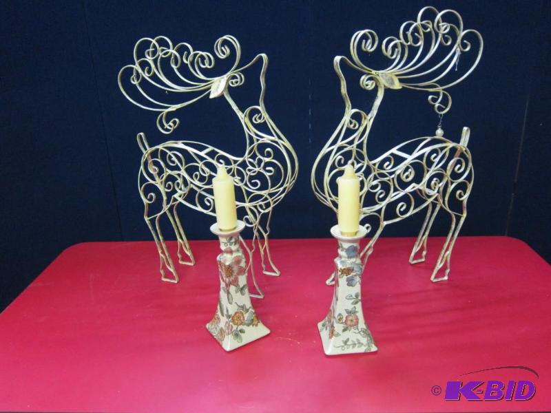 Decorative Reindeer and Candles