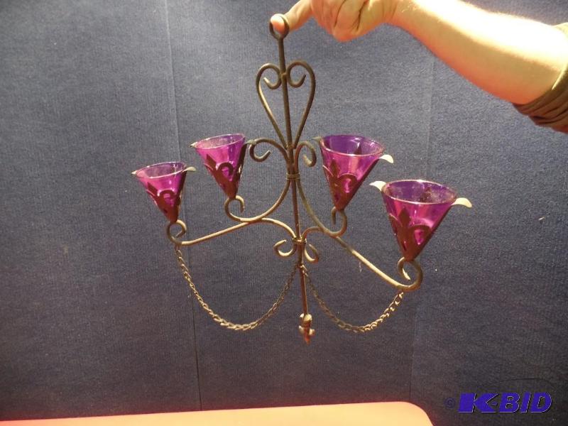 Mid-evil Iron Candle Holder