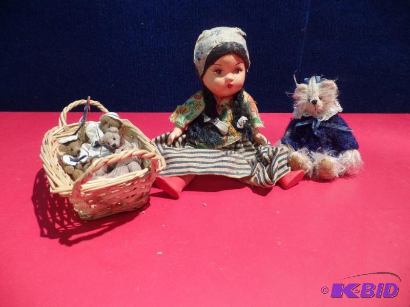 Wood Doll with Accessories
