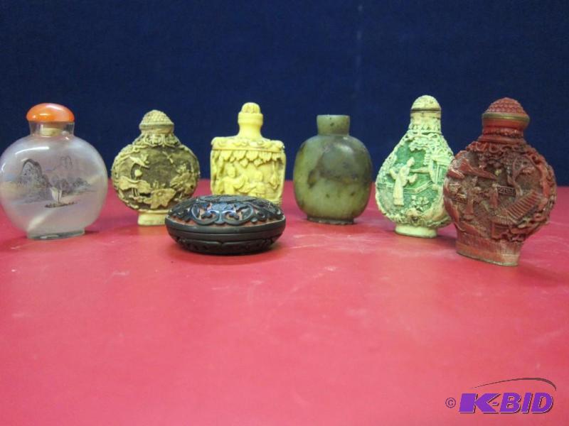 Decorative Medicine Bottles and a Pill Container