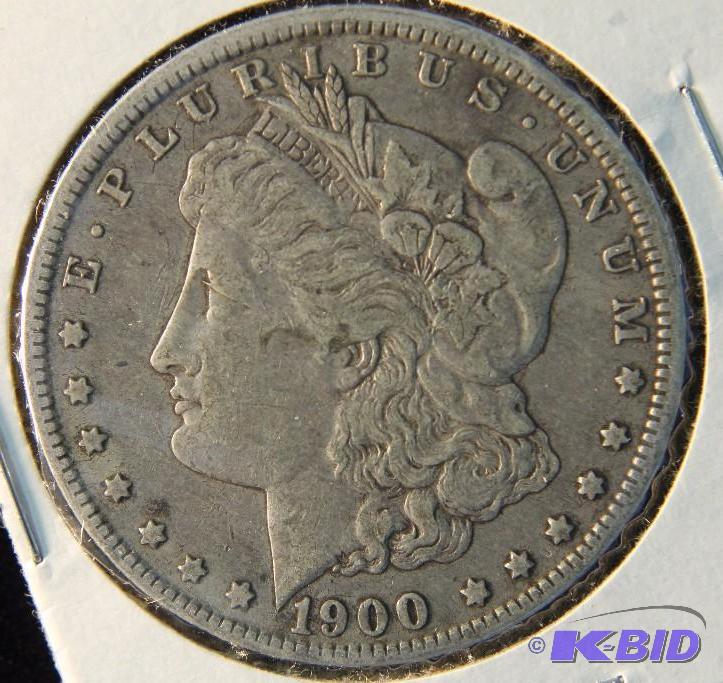 1900-O MORGAN SILVER DOLLAR VF