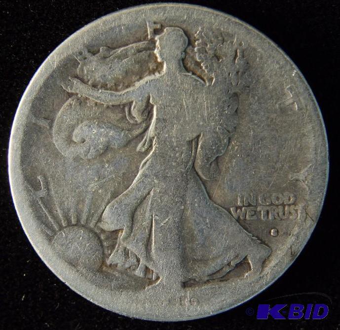 1916 S WALKING LIBERTY SILVER HALF DOLLAR KEY DATE COIN