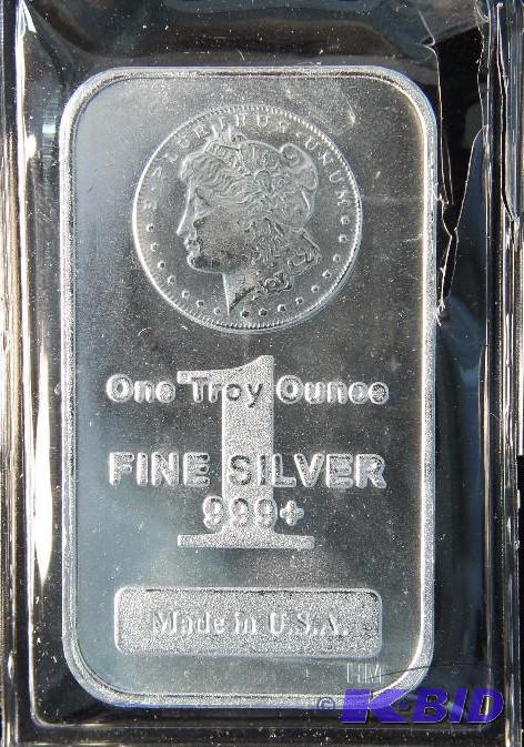 1 TROY Oz. 999 FINE SILVER BAR MADE IN THE U.S.A.
