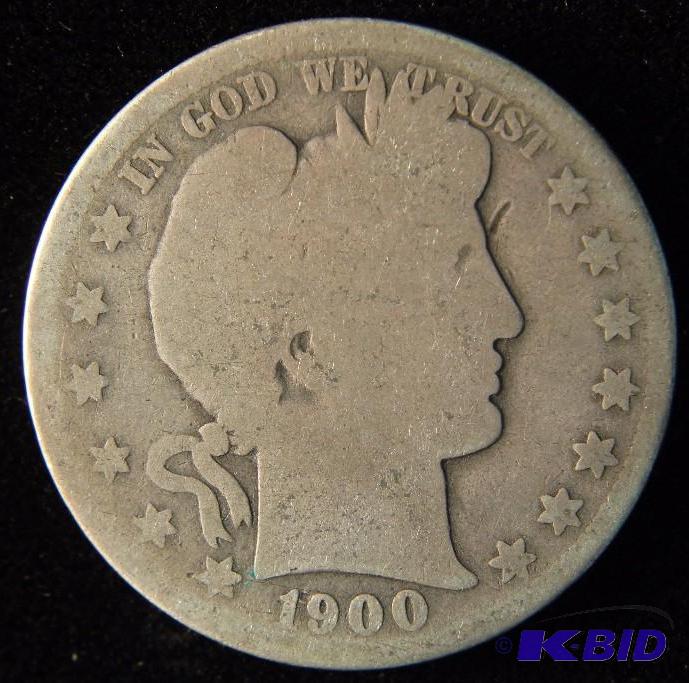 1900-O BARBER SILVER HALF DOLLAR
