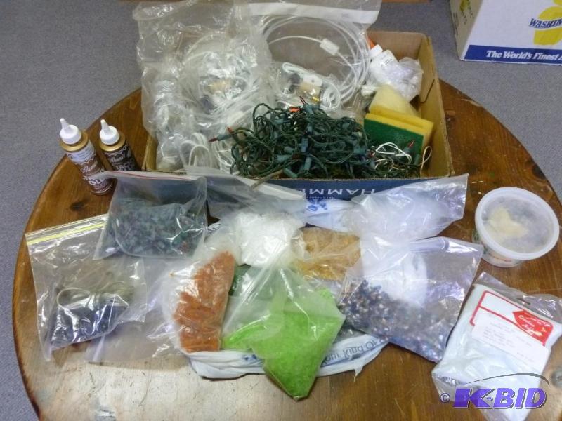 lot 15 image: Large lot of ceramic finishing or craft items...