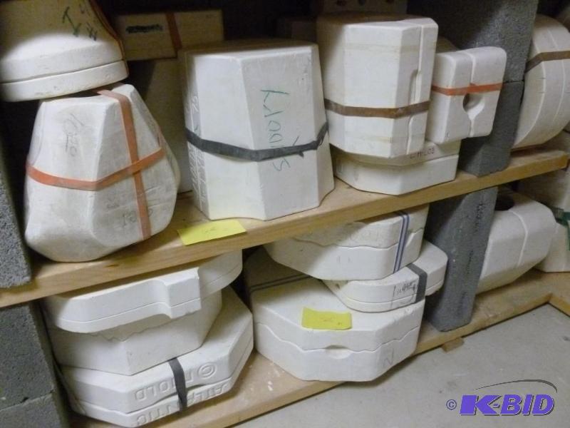 lot 46 image: Lot of approximately 20 ceramic molds, from s...