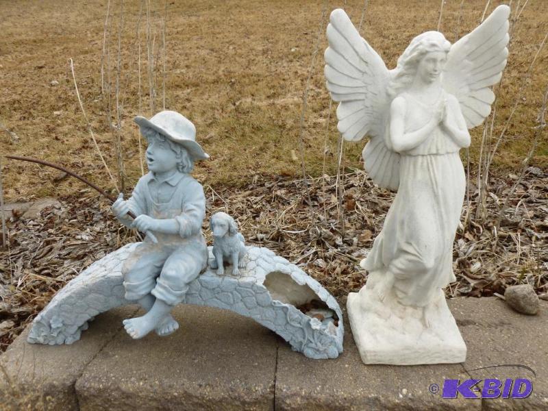 lot 54 image: Lot of two outdoor decorations that includes ...