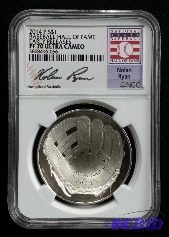 2014 Baseball Hall of Fame Silver Commemorative MS70 Ultra Cameo