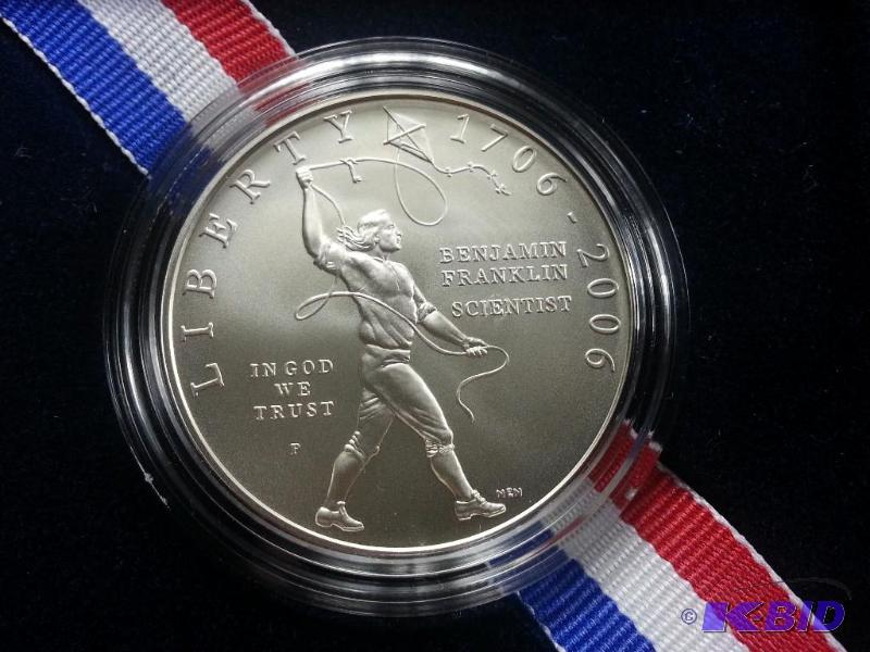 2006 Benjamin Franklin Silver Dollar Commemorative US Mint