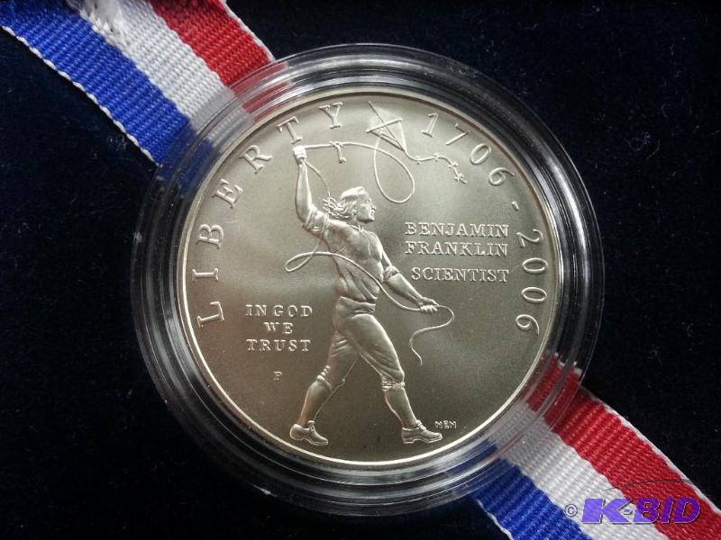 2006 Benjamin Franklin Silver Dollar Commemorative US Mint