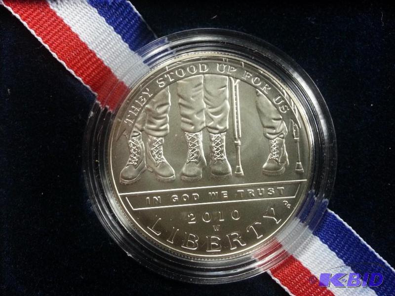 2010 American Veterans Disabled for Life Silver Dollar
