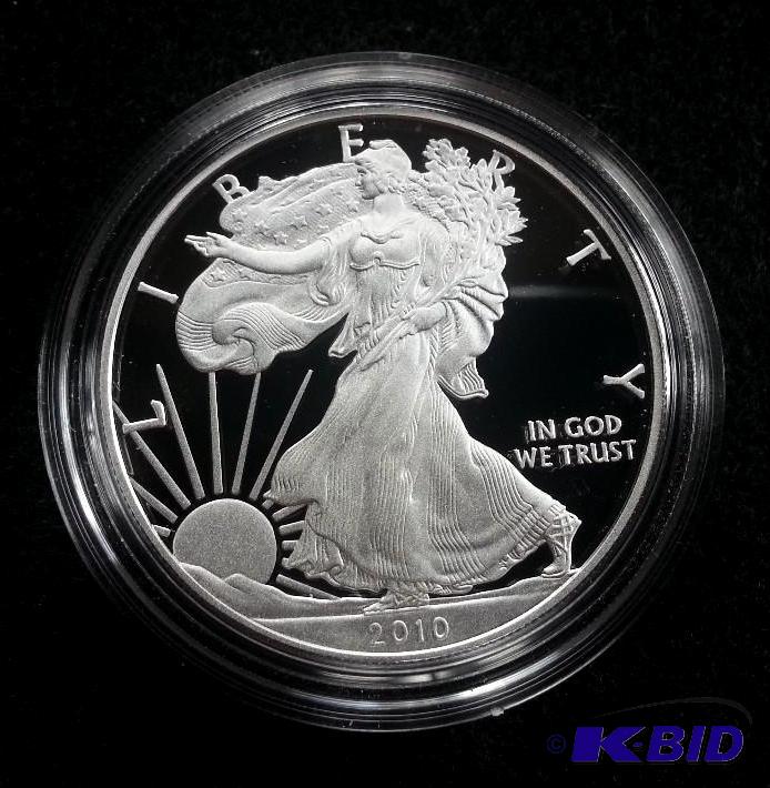 2010 American Silver Eagle 1oz Proof Coin -- Deep Cameo