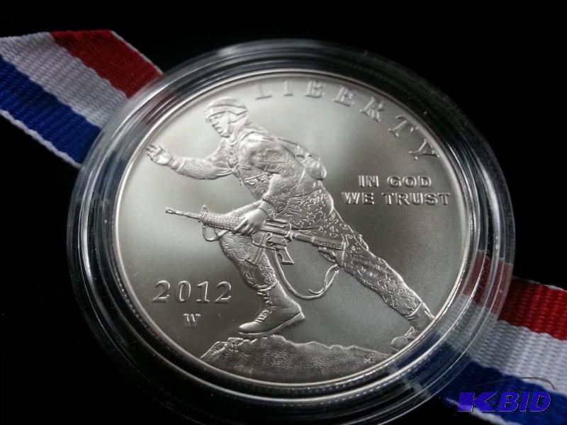 2012 Infantry Soldier Uncirculated Silver Dollar Commemorative US Mint