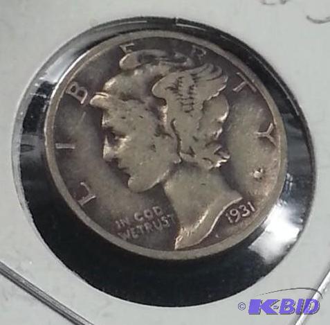 1931 S Mercury Dime