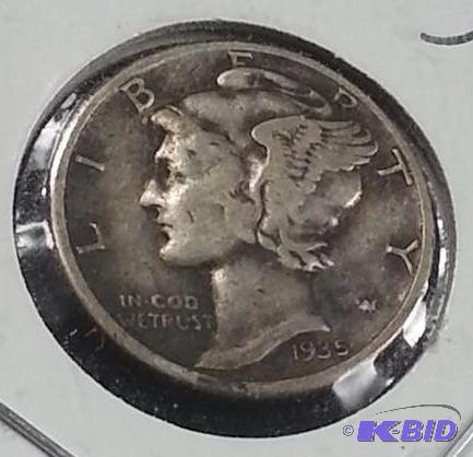 1935 P Mercury Dime