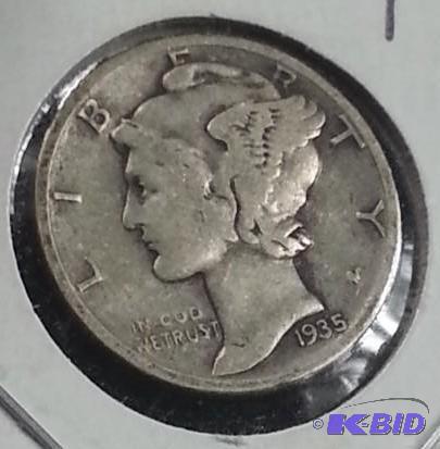 1935 S Mercury Dime
