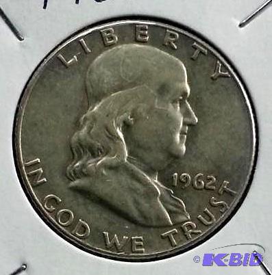 1962 D Franklin Silver Half Dollar