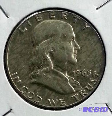1963 D Franklin Silver Half Dollar