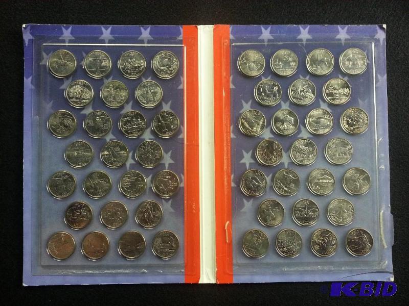 50 State Quarters in a Commemorative Coin Holder w Booklet